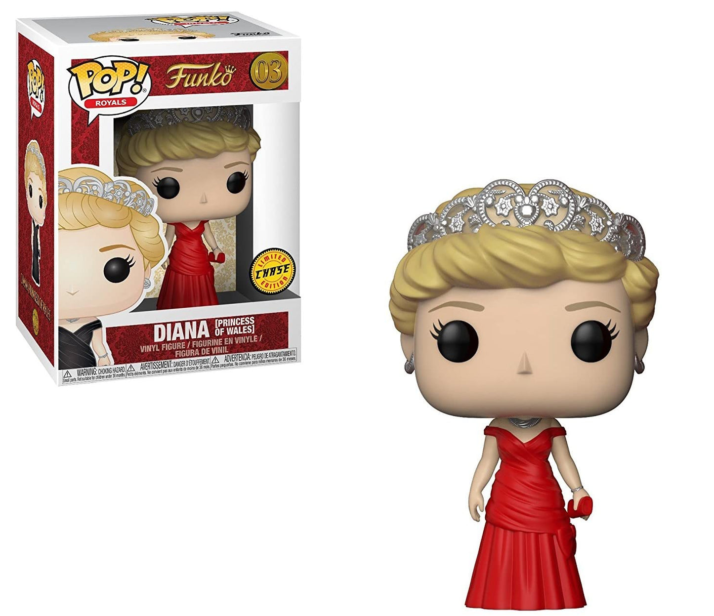 Funko The Royal Family - Princess Diana [Princess Of Wales] Limited Edition Chase Pop! Vinyl Figure (Bundled With Compatible Pop
