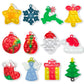 Christmas Mini Push Pop Bubble Fidget Toy, Keychain Bubble Pop Desk Toy, Fidget Keychain Relieve Anxiety Stress Pop Fidget Toy (12Pcs)