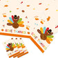 3Pcs Thanksgiving Decorations, 54 x 108 Thanksgiving Tablecloth Give Thanks Tablecloth Waterproof Disposable Thanksgiving Table 