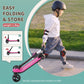 Besrey Kick Scooter For Kids Ages 3-8, 3 Wheel Scooter For Kids With Adjustable Height, Folding Kids Scooter With Led Light Whee