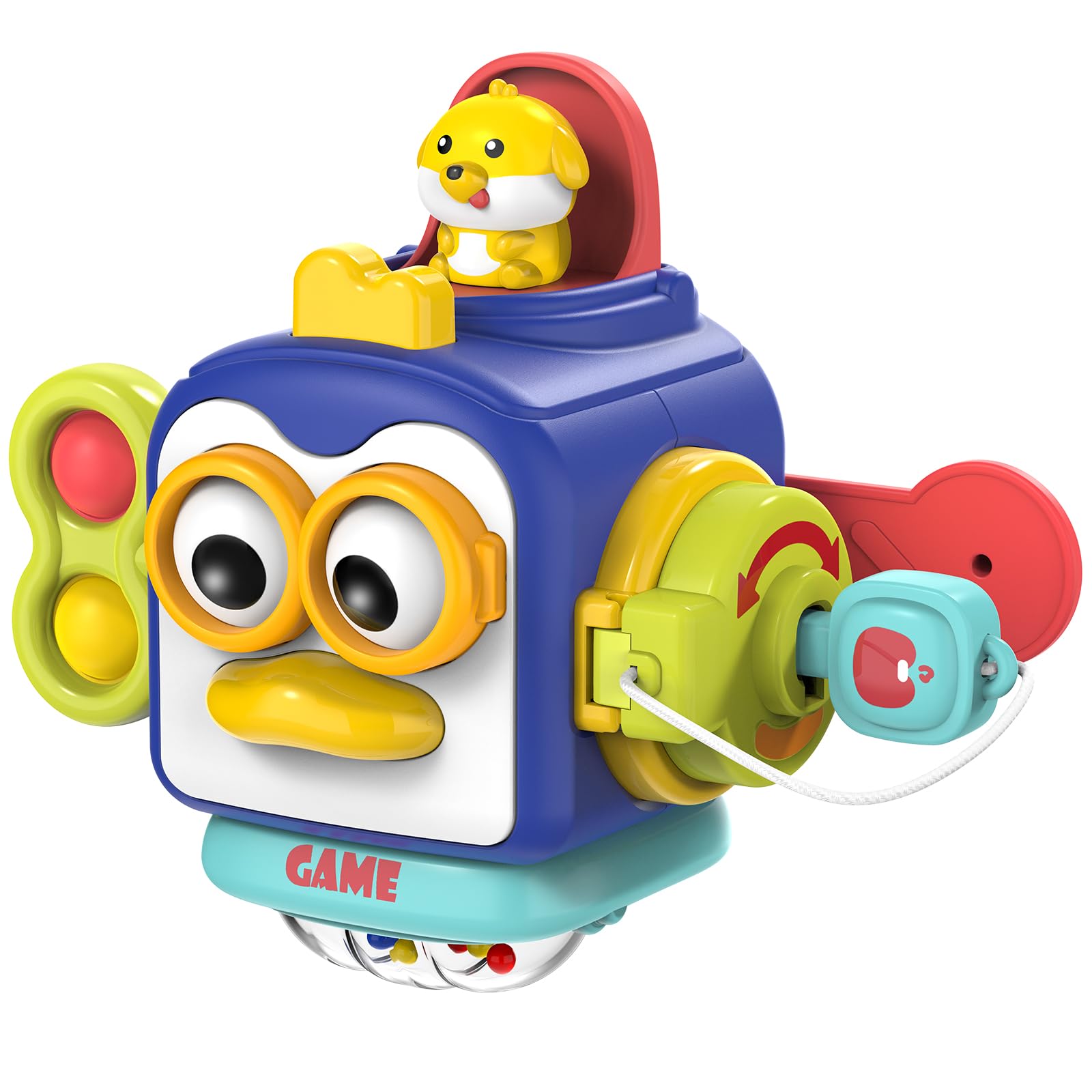 Easter Montessori Toys For 1 Year Old, Sensory Toys For Toddlers 1-3, Activity Busy Cube Travel Toys, Baby Toys Easter Basket Stuffers Gifts For 12-18 Months Toddler Learning Toys