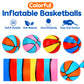 4 Packs Mini Basketballs 7 Inch Size 3 With Pump, Kids Small Basketball Set For Basketball Hoop Pool Party Games Indoor Outdoor