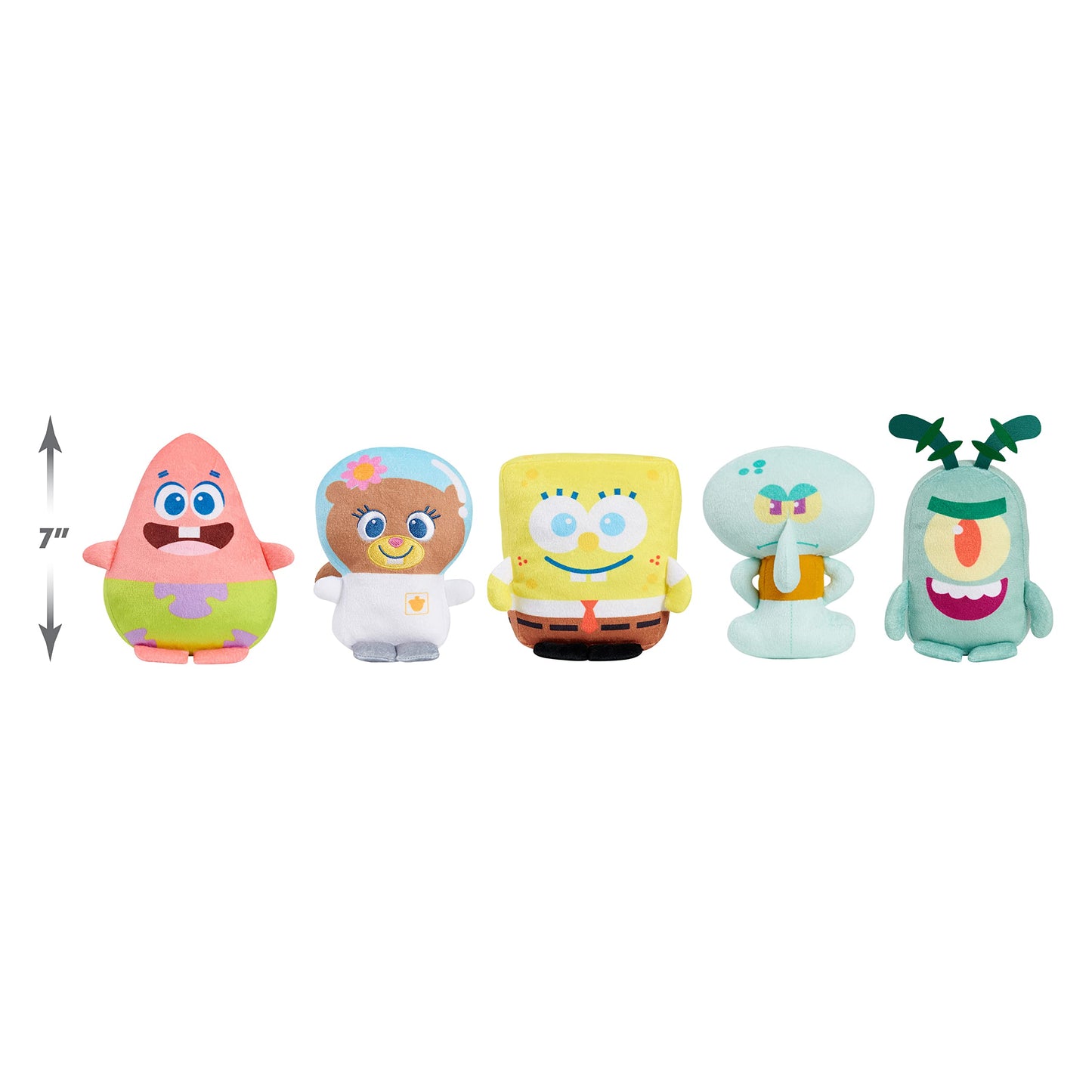 SpongeBob SquarePants 7-inch Small Plush Stuffed Animal - Plankton, Bikini Bottom Bestie