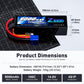 Zeee 4S Lipo Battery 9000mAh 14.8V 100C RC Lipos EC5 Connector with Metal Plates Compatible for Xmaxx RC Car RC Truck RC Tank RC
