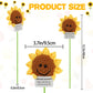 Dafuriet Mini Funny Positive Potato, 3 Inch Knitted Wool Doll With Positive Card For Cheer Up Gifts And Party Decorations, Cute Wool Positive Potato Crochet Doll For Birthday Gifts (Sunflower)
