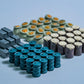Stonemaier Games Scythe Realistic Resources - 80 Upgraded Resin Tokens (20 Grain, 20 Iron, 20 Oil, 20 Wood), Model STM608