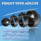Fidget Toys Adults 4 Pcs, Sensory Figette Spinner Anxiety Stress Relief Toys Quiet Fidgets Gyro For Autism Adhd Kids Gifts Cool Gadget Office Desk Toy Easter Basket Stuffers For Teen Boys…