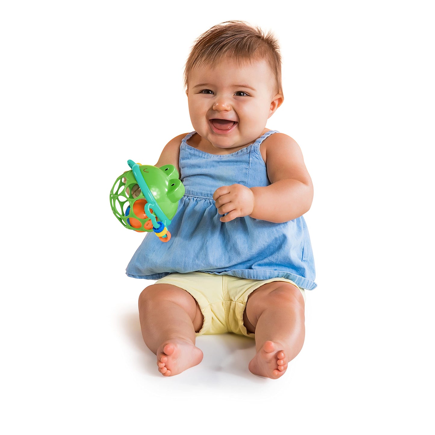 Bright Starts Little Shakers 6Pc Gift Set, Easy-Grasp Oball Technology, Baby Rattles, Balls And Teethers, On-The-Go Toys, Lightweight, Unisex, Newborn+