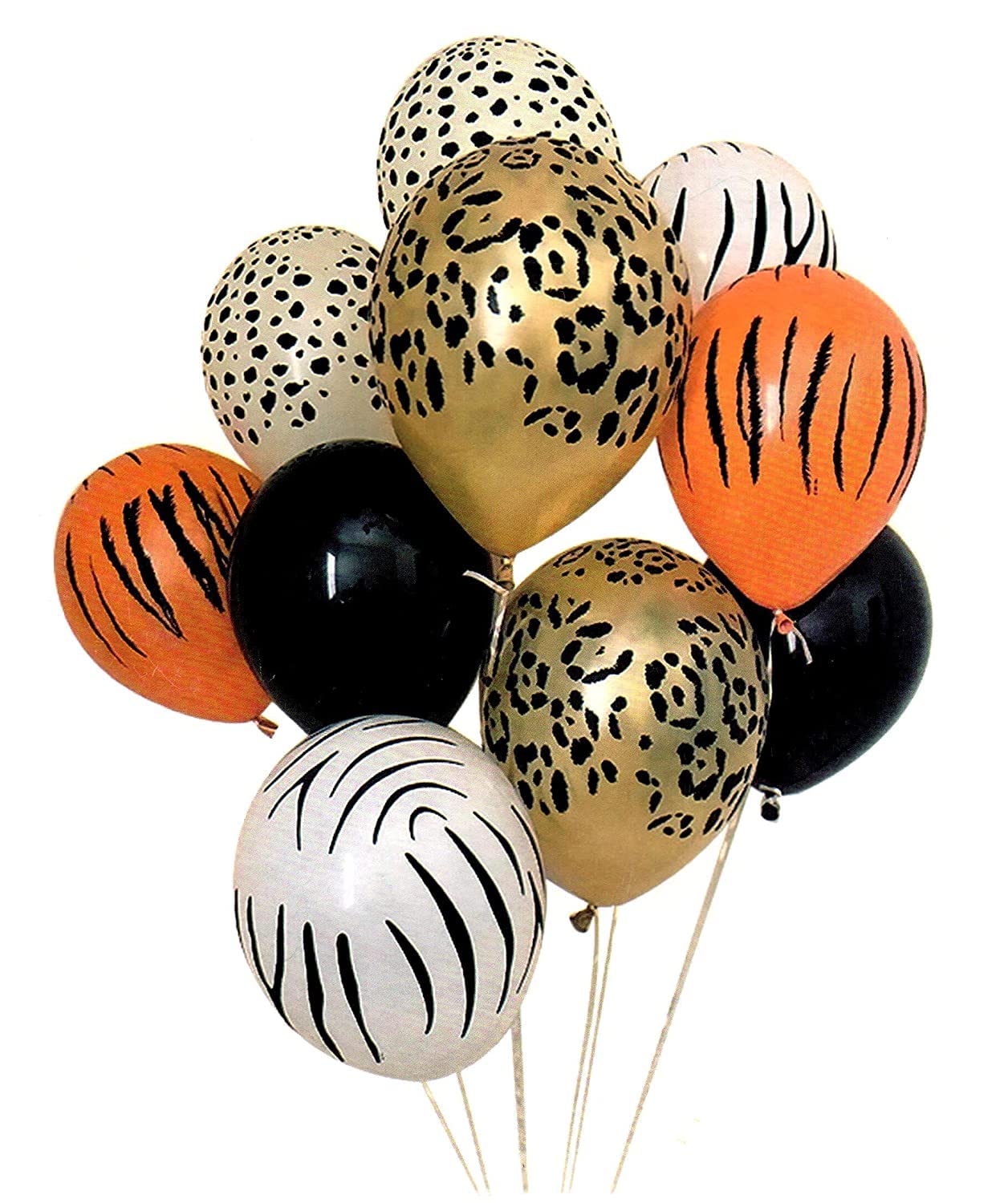 Atpata Funky Paw Print 10Inch Latex Balloons For Pet Dog/Cat Birthday Party Decorations (Jungle Safari)