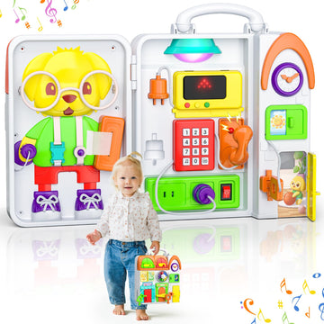 Innosky Busy Board Montessori Toys For 1+ Year Old Toddler Boy Girl, Baby Toys 12-18 Months, Sensory Toys For Toddlers 1-3 Year