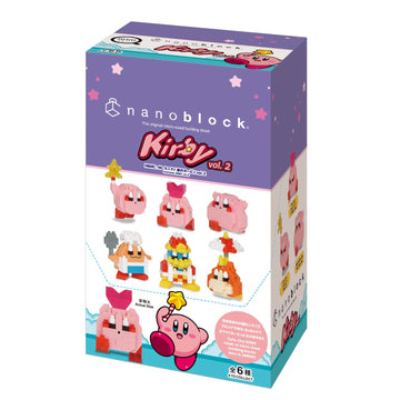Nanoblock - Kirby - Kirby Assortment 2 (Blind Box Complete Set), Mininano Series Building Kit, Nan22415