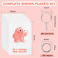Ofnmy 225Pcs Shrinky Dink Kit,Shrinky Dink Sheets,Shrink Plastic Sheets Kit With 25Pcs Shrinky Dink Paper,100Pcs Keychains And O