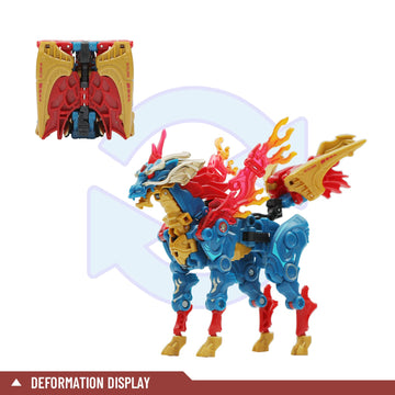 52Toys Megabox Mb-22 Kirin Deformation Toys Action Figure, Animation Character Deforming Collectible Converting Kirin Toys, Great Birthday Party Gift For Teens And Adults