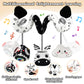 Car Seat Toys For Babies 0-6 Months,Hanging Rattle Toys For Crib Mobile, Baby Spiral Hanging Stroller Black And White High Contrast Baby Toys For Newborn 0 3 6 9 12 Months Baby Boys Girls (Zebra)