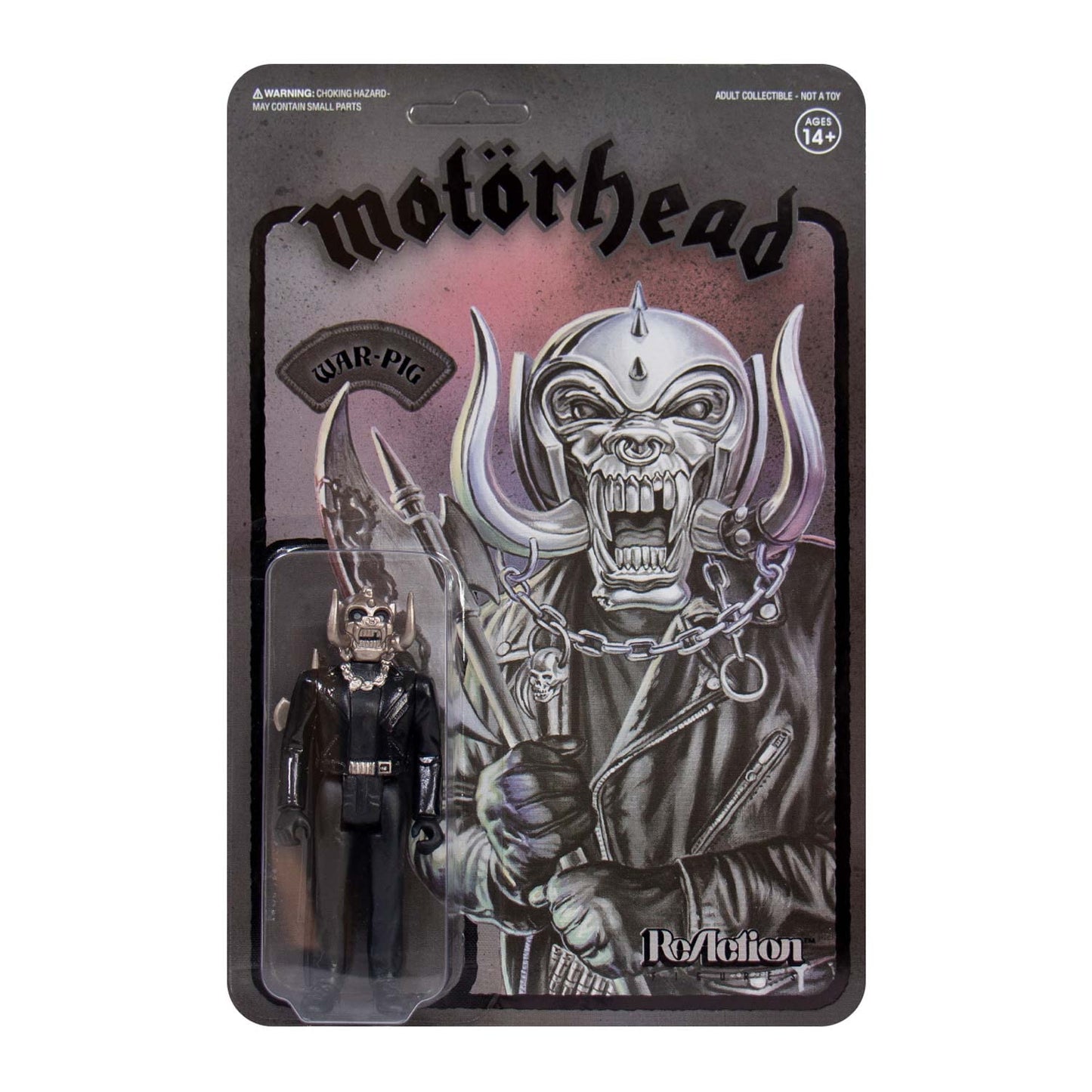 Super7 Motorhead: Warpig (Black Metal Version) Reaction Figure Multicolor