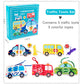 Promise Babe 5 Pack Lacing Cards Wooden Cars Block Puzzle Threading Toys Montessori Toy Sewing Cards For Toddler Educational Pre