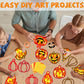 Qyeahkj 36 Set Fall Pumpkin Suncatchers Crafts for Kids DIY Thanksgiving Pumpkin Window Tissue Paper Crafts Kit Halloween Hangin