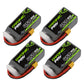 Ovonic 4S Lipo Battery 80C 450Mah 14.8V Lipo Battery With Xt30 Connector For Rc Fpv Racing Drone Quadcopter(4 Packs)
