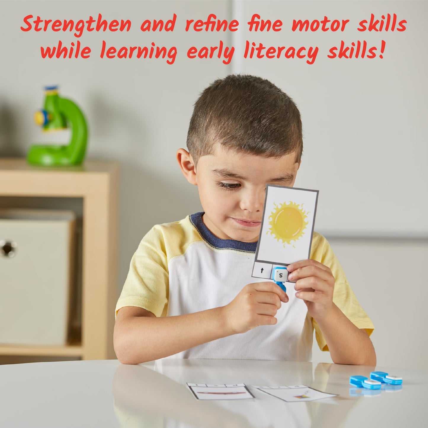 Hand2Mind Learn My Letters Fine Motor Clips, Kids Clothespin Activities, Letter Practice For Preschoolers, Toddler Alphabet Lear