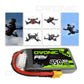OVONIC 3S Lipo Battery 80C 450mAh 11.1V Lipo Battery with XT30 Connector for RC FPV Racing Drone Quadcopter(4 Packs)