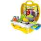 ANG Ultimate Kid Chefs Bring Along Kitchen Pretend Play Toys Suitcase Set (Yellow)
