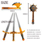 lausomile Foam decorative replica blades  Playset Toy for Boys - 17 inch Foam Golden Axe Hammer for Kids Play  Pack of 5 Warrior  Pretend Playset Play Soft Warrior Toy for Boys Kids Gift