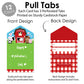 Big Dot Of Happiness Farm Animals - Barnyard Cards For Kids - Happy Valentines Day Pull Tabs - Set Of 12