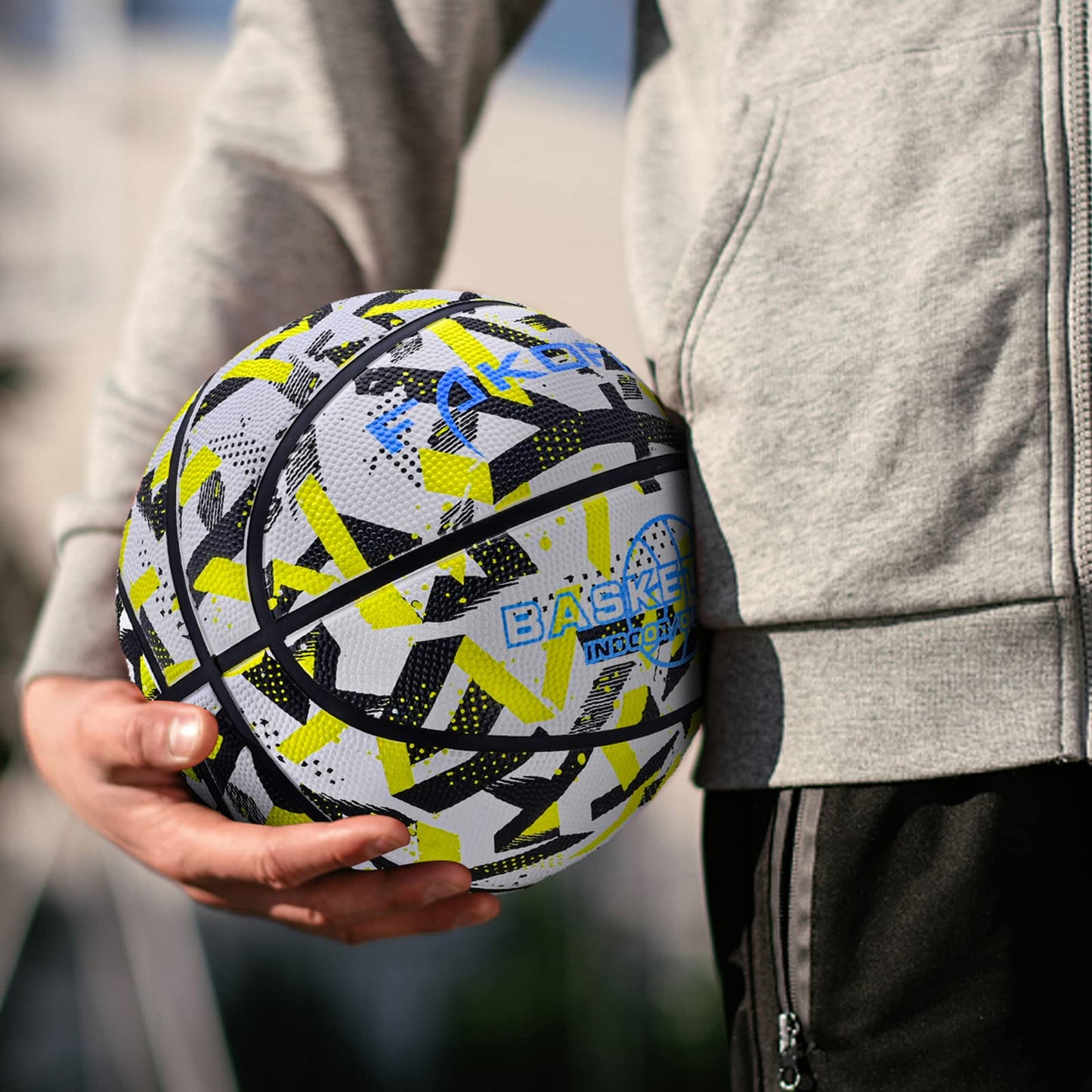 Kids Basketball Size 3(22'),Youth Basketballs Size 5(27.5')For Play Games Indoor Backyard Outdoor Park Beach & Pool, Beginner Training Basketball