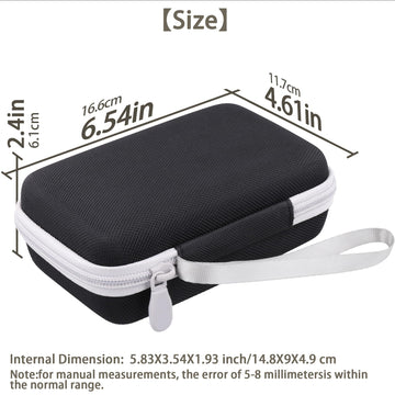 Khanka Hard Travel Case Replacement For Anbernic Rg34Xx Handheld Game Console,Case Only. (Black)