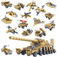 Wingift 544 Piece Ww2 Army Tanks Toy Building Sets, Create A German Dora Heavy Cannon Model/16 In1 Small Military Vehicles,Great