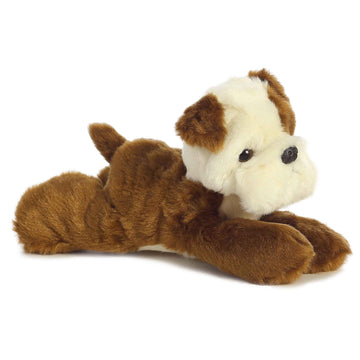 Aurora® Adorable Mini Flopsie™ Semper Fi Stuffed Animal - Playful Ease - Timeless Companions - Brown 8 Inches