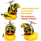 Wonuu Rubber Yellow Duck Car Ornaments Cool Duck Car Dashboard Decorations With Propeller Helmet Sunglasses (Mountaineering Camo