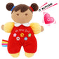 June Garden 9'' My First Doll Ava - Soft Plush Baby Doll - Red Outfit