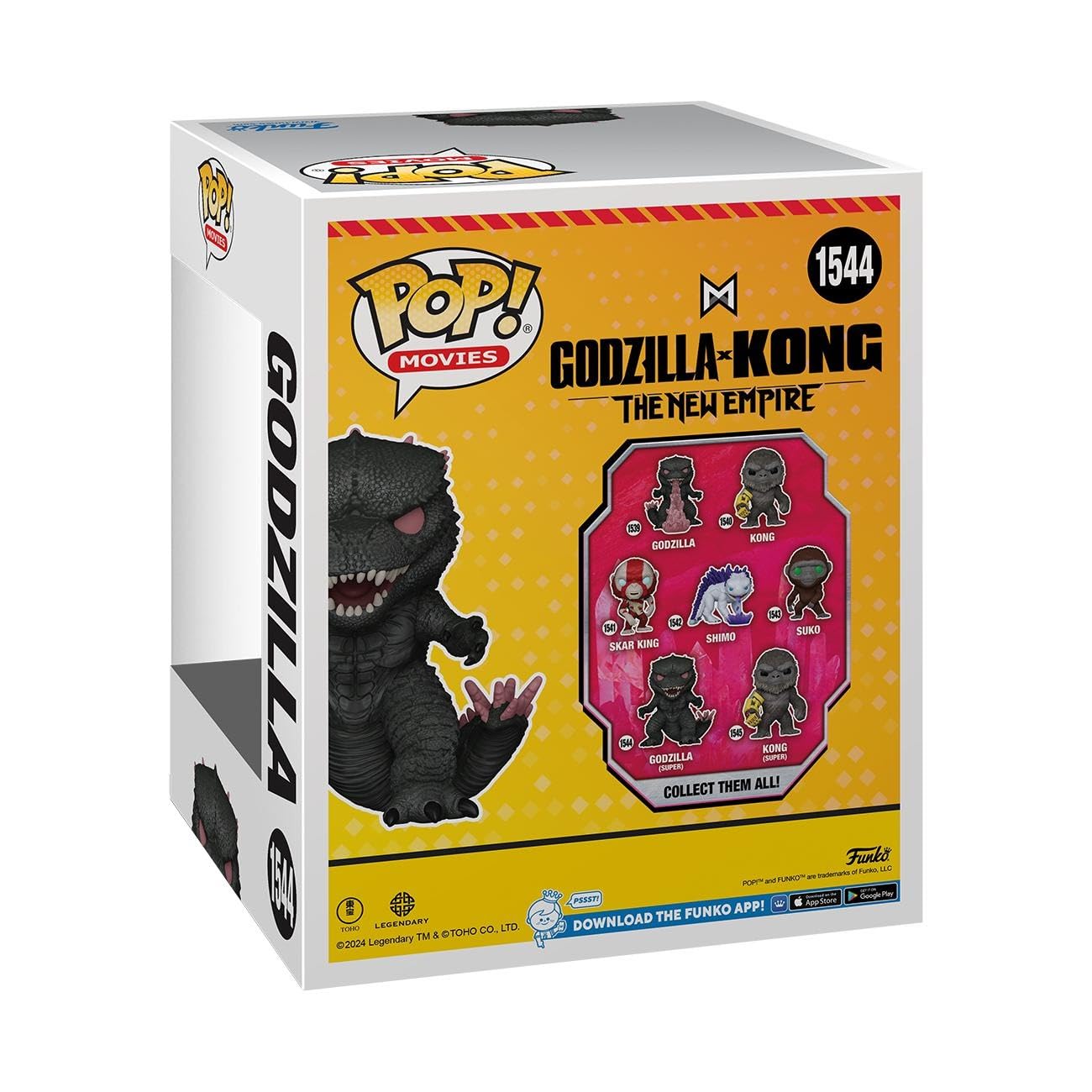 Funko Pop! Super: Godzilla X Kong: The New Empire - Godzilla - Godzilla Vs Kong - Collectable Vinyl Figure - Gift Idea - Official Merchandise - For Kids & Adults - Movies Fans