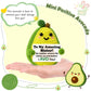 GiftMark Gifts for Sister Mothers Day Positive Crochet Avocado Emotional Cheer Support Crochet Mini Handmade Birthday Gift for Sister Girl Ideas Funny Sister Birthday Gifts from Sister