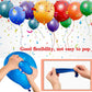 68Pcs Blue And White Balloons Kit 12 Inch, Blue Confetti Balloons Light Blue Baby Blue Pearl White Party Balloons With Ribbons F