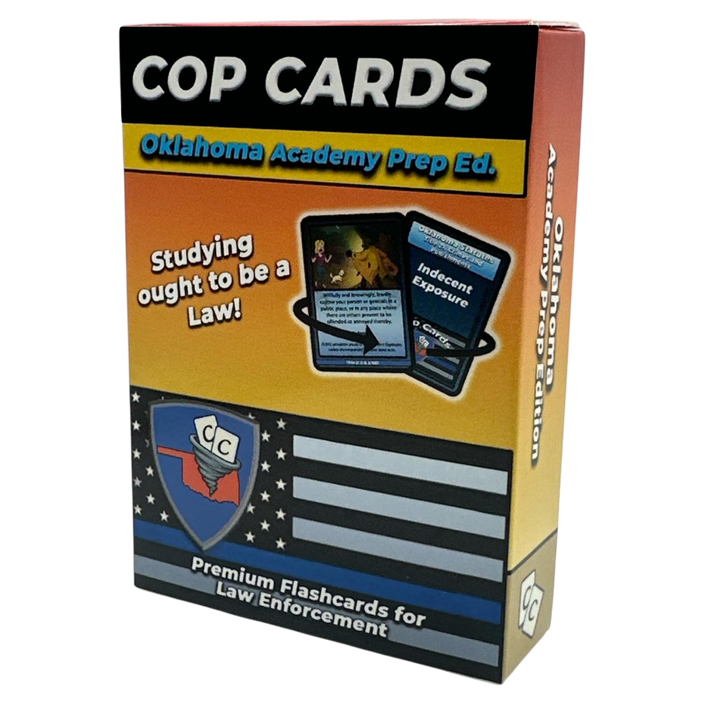 Cop Cards: enhanced Flashcards for Law Enforcement - Learning Aid or Police Gift (Oklahoma Academy Prep Edition)