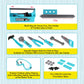 LOYO Kids Tool Set - Pretend Play Construction Toy with Tool Box Kids Tool Belt Electronic Toy Drill Construction Accessories Gi