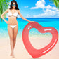 Heart Pool Float  mature-themed Pool Floats  Water Fun Beach Party Toys for Aults Birthday Scene Layout Props. (47 in Transparent red)