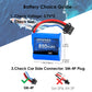 URGENEX Lipo Battery 850mAh 7.4V(2 x 3.7V) RC Boat Battery with SM-4P Plug UDI001 RC Boats Batteries Compatible with RC Boat UDI