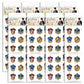 Playhouse Harry Potter Mini Hogwarts House Crests Pack Of Three Perforated Sticker Half-Sheets - 8 Packs