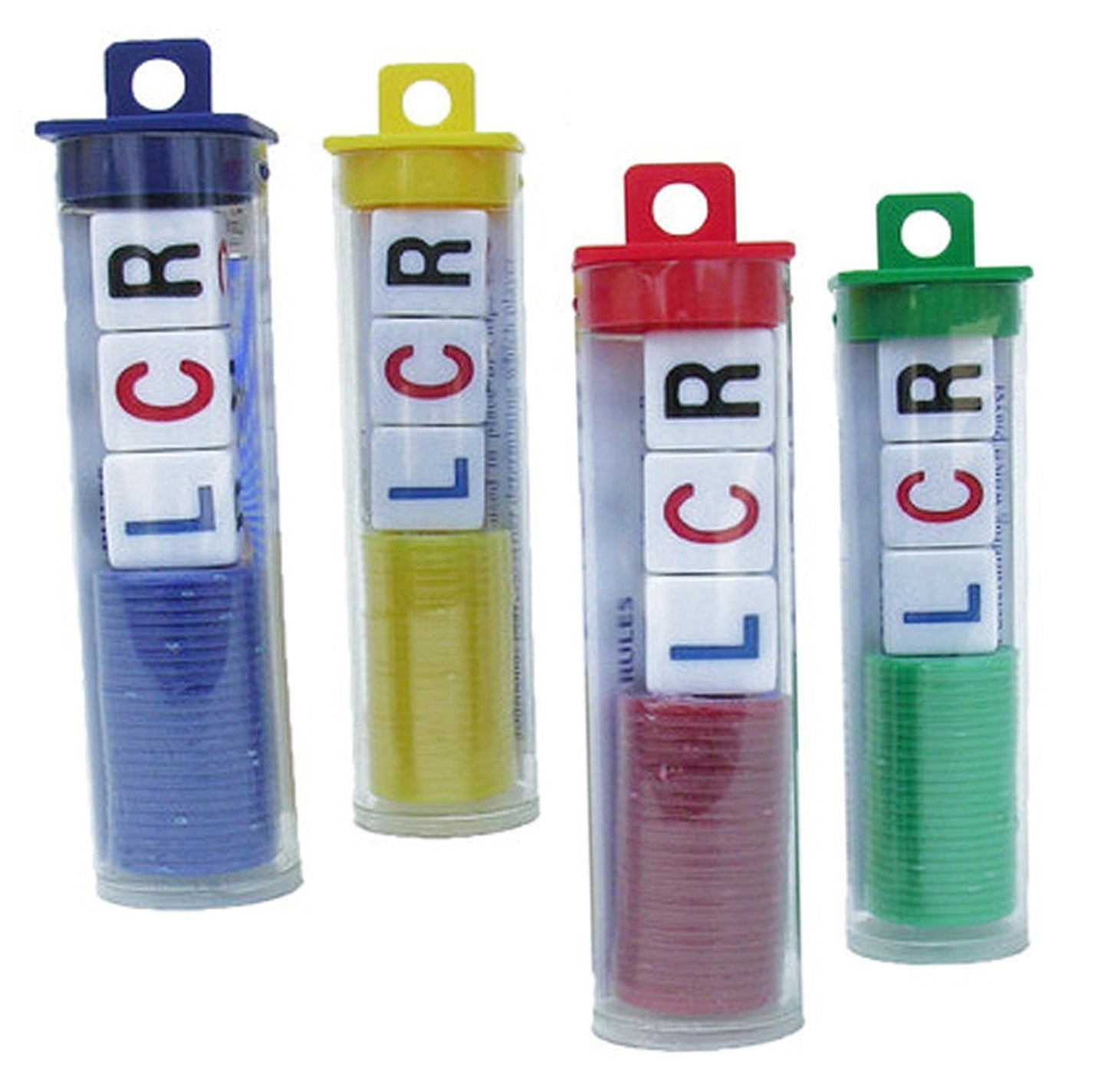 Lcr Left Center Right Dice Game - 4 Sets - (Assorted Colors)