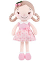 GAGAKU Soft Plush Baby Doll for Girls (12 ) - My First Baby Doll Gift for Girls  Toddlers & Infants  Machine Washable Rag Doll Toy - Cherry Girl