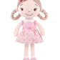GAGAKU Soft Plush Baby Doll for Girls (12 ) - My First Baby Doll Gift for Girls  Toddlers & Infants  Machine Washable Rag Doll Toy - Pink Flower Girl