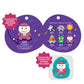 Bumbumz 4.5-Inch Breakfastbumz Plush 5-Pack - Blueberry Muffin Melissa, Coffee Colton, Toast With Rainbow Jam Timothy, Cereal Cy