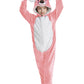 ACOGNA Onesie Kids Plush Animal Koala Costume One Piece Pajamas Girls Boys Teen Halloween Cosplay Sleepwear Pink 8-9 Years