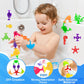 Bath Toys For Kids, 38 Pcs Suction Cup Bath Toys Silicone Ocean Animal Bath Tub Toys For Kids Ages 4-8 Window Building Bath Suct