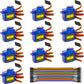 Hosyond 10 Pack Servo Motors SG90 9G Micro Servo for RC Robot Helicopter Airplane Boat Remote Control Toys, Servo for Arduino Pr