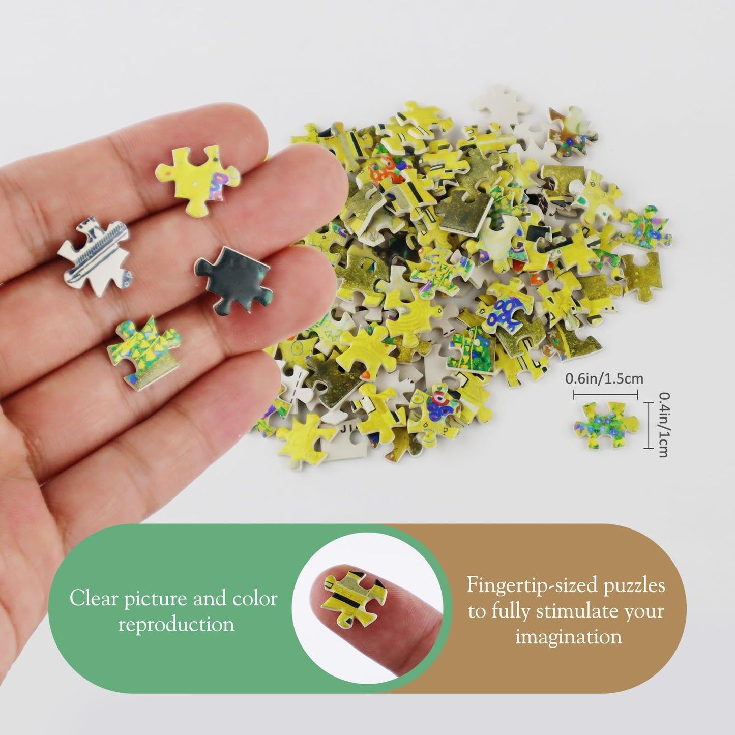 Misitu Small Jigsaw Puzzles For Adults Challenging Puzzles Small Puzzles Mini Jigsaw Puzzles Micro Puzzels 150 Pieces Tiny Puzzels Classical Art Puzzles Travel Puzzles 6 X 4 Inch, 4 Packs