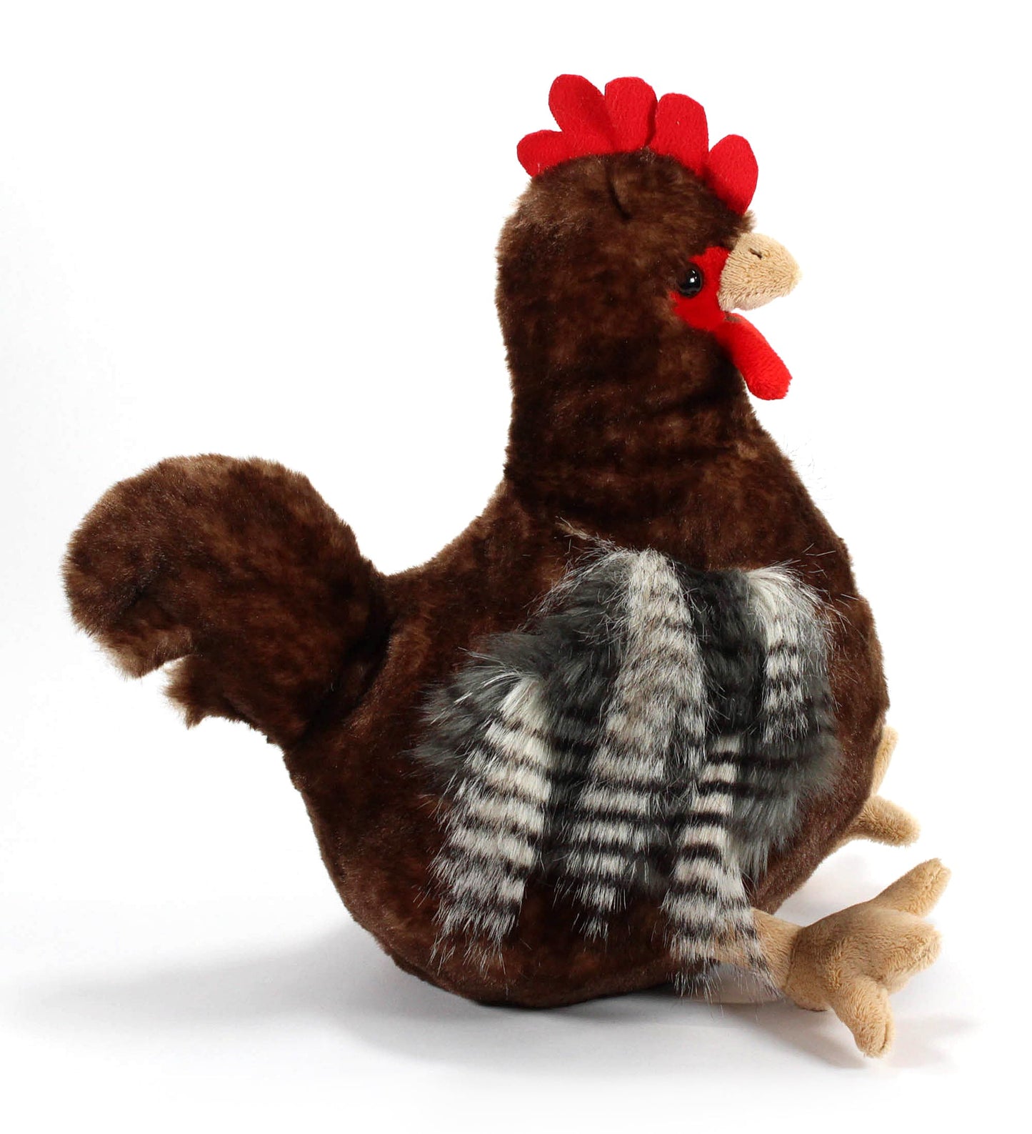 The Petting Zoo Chicken Stuffed Animal Plush Toy, 12in Brown Plushie, Model 421304, Perfect Gift for Kids